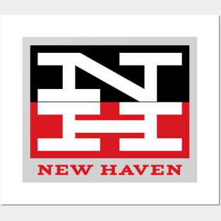 New Haven Railroad 1954 Tricolor Logo With Name Posters and Art